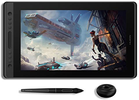HUION KAMVAS Pro 16 Drawing Tablet with Screen Full-Laminated Graphics Monitor Pen Display with Battery-Free Stylus Tilt 6 Express Keys Touch Bar-15.6inch