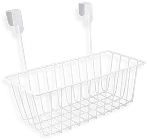 Haioo Cesta Colgante Cocina Cesta de Almacenamiento de Metal Organizador de Cesta Colgante Canasta de Almacenamiento para Cocina Armario Oficina Baño