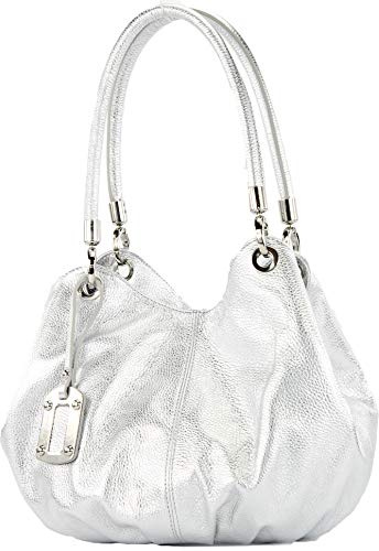 modamoda de 228 Damen Leder Schultertasche Hobo bag Groß handmade in Italy