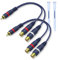 YIMATEECO Cable RCA Audio Y Cinch 15cm Adaptador Rca 1 Macho 2 Hembra,Cinch 1 Macho a 2 Hembra RCA Cables para cable Subwoofer Activo, Cable Auxiliar Coche, Audio Altavoces (Y Cable, 2Piezas, Azul)