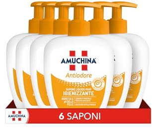 Amuchina Sapone Liquido Antiodore 250 Ml 6 Pezzi
