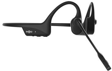 SHOKZ OpenComm2 2025 Upgrade kabellose Knochenschall Kopfhörer, Bluetooth Open-Ear-Headset mit Noise-Cancelling Mikrofon, Ohrhörer für Büro, Arbeit, Anrufe, Meeting, Autofahren, 16 Std Gesprächszeit