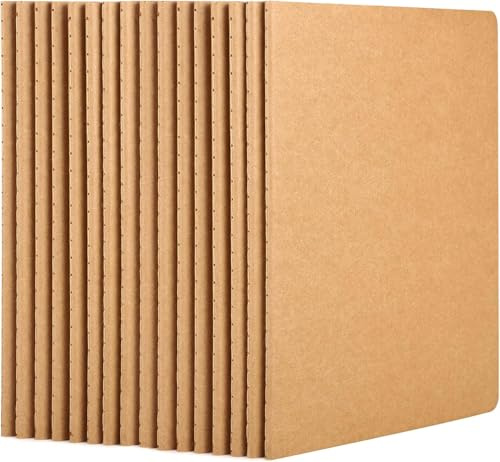 Yarotm Quaderni A5 Punti - 16 Pezzi Block Notes Puntinato A5 21x14cm - 100g/m² Notebooks Dotted 5mm Kraft Copertina Morbida - 60 Pagine/30 Fogli Blocco Appunti - Taccuino per Scrivere, Marrone