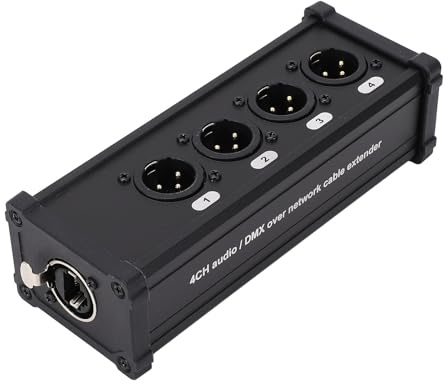SEAFRONT 4 Channel Multi Network XLR Cable Breakout Long Distance Connection RJ45 Extender för Scenljudbelysning