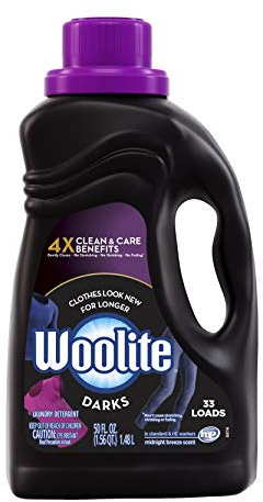 Woolite Dark Care Laundry Detergent, Midnight Breeze Scent, 50 oz/ 33 Loads *Packaging May Vary*