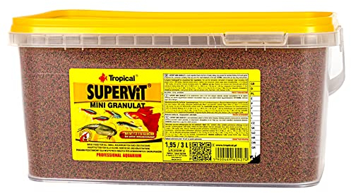Tropical Supervit Mini Granulat Premium huvudfoder för alla prydnadsfiskar 1-pack (1 x 3 l)