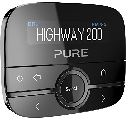 Pure Highway 200 Adattatore car-audio (facile montaggio, DAB/DAB+, collegamento AUX-in) Nero