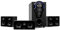 Auna Areal 525 DG - Surround Sound System 5.1, Home Theater 5.1, Potenza: 125 Watt RMS, Subwoofer da 25, 4 x Satelliti, 1 x Centrale, Bluetooth, USB/SD, Ingresso AUX, Nero