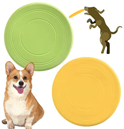 Hunde-Frisbee, Orange+Grün (Gelb+Grün)