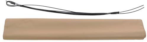 Mendler Volant für elektrische Vollkassetten-Markise T124, 4x3m ausfahrbarer Volant Polyester - Sand