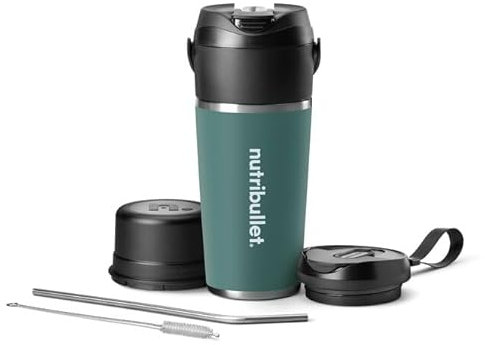 nutribullet Flip Portable Blender with Insulated Cup, Eucalyptus, NBPB50350EUC