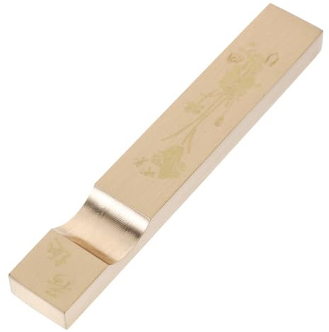 BESPORTBLE Kalligraphie Briefbeschwerer Massivem Messing Polierte Oberfläche Für Schreibbedarf Dekoratives Element Für Schreibtisch Gewicht