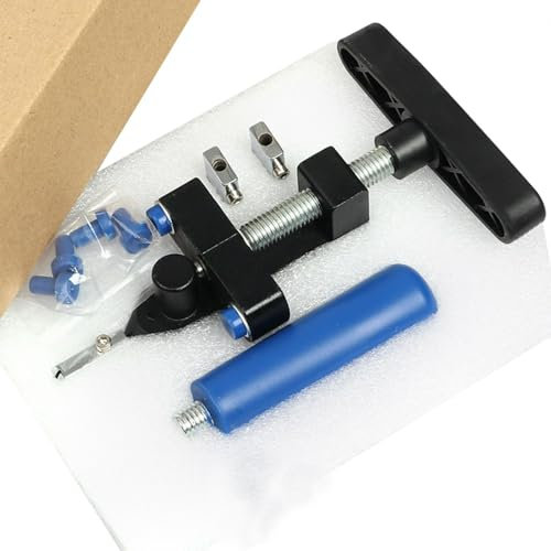 Tagliapiastrelle 2 in 1 con 2 lame, tagliapiastrelle in vetro, strumento di rottura dello specchio, taglio delle piastrelle, set di attrezzi dritti per il fai da te (nero)