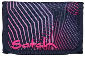 Satch Geldbeutel Seismic Pink - Dunkelblau | Für Jungen und Mädchen mit Sichtfenster, Münzfach und Geldscheinfach für eine übersichtliche Aufbewahrung