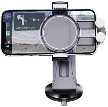Zuasdvnk Soporte para teléfono con Ventosa para Coche, Soporte para teléfono con succión Fuerte, 360 Grados Ajustables Flexibles, Accesorios de Coche Resistentes, Soporte de navegación de vehículos
