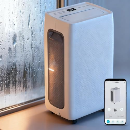 Peviasot Deshumidificador eléctrico de 26 l/día con control WiFi/APP, dispositivo de deshumidificación inteligente (3 modos), pantalla digital, depósito extraíble de 4,5 l y flujo continuo < 39 dB