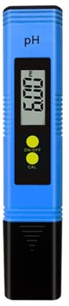 Misuratore digitale di acidità del pH, tester di precisione 0,01, per misurare la qualità dell'acqua di acquario, piscina, urina del vino (blu)