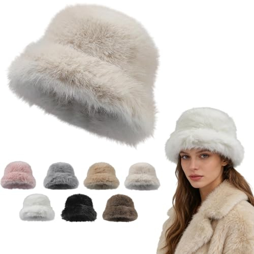 Bastwahl Bonnet Fourrure Femme - d'hiver en pour Femme cosaque épais, Chapeau Russe pour Snowboard, Dames