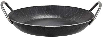 Turk 65930 Servierpfanne Schmiedeeisen, 28 cm, 2 Griffe