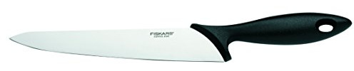 Fiskars Küchenmesser, Klingenlänge: 21 cm, Edelstahl / PP-Kunststoff, Schwarz, Essential, 1023776