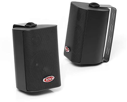 Boss Audio Systems In Door / Out Door Negro altavoz - Altavoces (Universal, De 3 vías, montable en techo, Montar en la pared, Cerrado, Satélite, 10,2 cm (4))