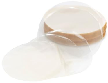 HENDI Burger-Trennblätter, 1255 Stück, biologisch abbaubar, temperaturbeständig bis -18°C, Burgerpapier, Trennpapier, Hamburger Patty-Folie, ø130mm, transparent, Zellulose