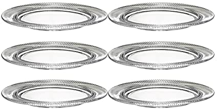 Teller Kuchenteller Tortenteller Nora 6er Set 30cm Transparent Bleikristall