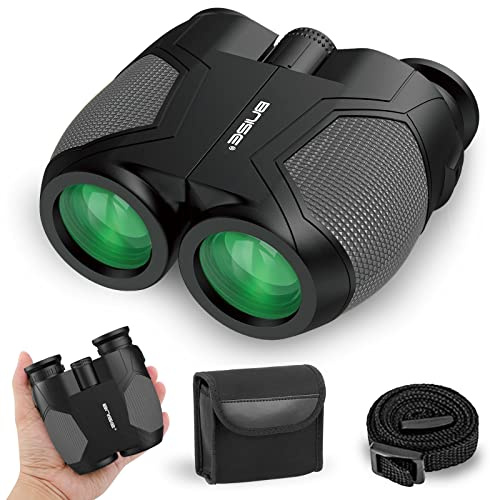 12x25 Kompaktes Fernglas für Erwachsene und Kinder, kleines Fernglas mit Low Light Vision für Vogelbeobachtung, Theater und Konzerte, Jagd und Sportspiele