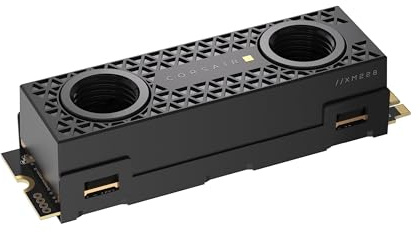 Corsair MP700 PRO Hydro X Series 2TB M.2 PCIe Gen5 x4 NVMe 2.0 SSD – M.2 2280 – Up to 12,400MB/sec Sequential Read – High-Density TLC NAND – Pre-installed Water Block – Black