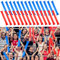 Thunder Sticks 28pcs, Enthusiastic Inflatable Cheer Sticks Red Blue Cheering Sticks Noise Makers for Sporting Events Dance Party