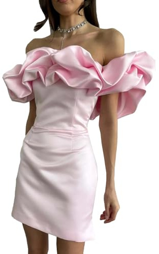 xxxiticat Dam satin elegant miniklänning öppna axlar ärmlös bodycon festklänning pennklänning cocktailklänning klubb toppar