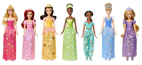 Disney Prinsessan dockor 7-pack prinsessor för flickor från 3 år och uppåt