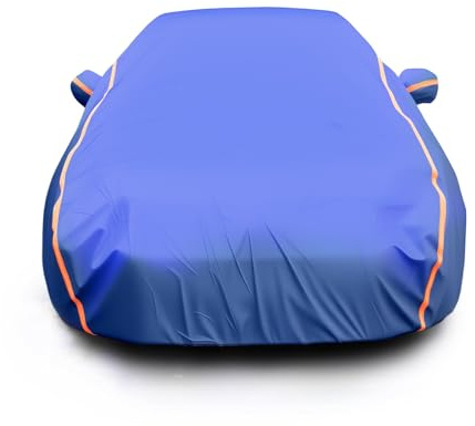 Bâche Voiture pour Mustang Bullitt (2019-2022),Housse de Garage Complète,Coupe-Vent,Toutes Saisons,imperméable,Protection Contre la Pluie du Soleil,Les UV,la poussière, la Neige