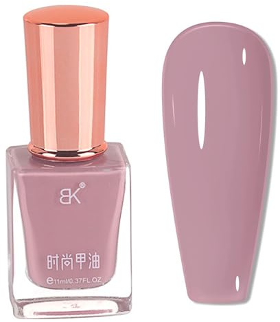 Pink Nail Varnish - Mauve Pink Nail Polish - Dusty Rose Nail Varnish Quick Dry - Light Purple Long Lasting Nail Polish - Neutral Color Dusty Nailvarnish No UV Lamp Needed,Oil Based Formula(11ml)