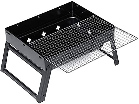 Portable Charcoal BBQ Grill & Folding Smoker for Outdoor Camping Garden Easy to Use & Clean Ideal for Picnics and Tailgating Events