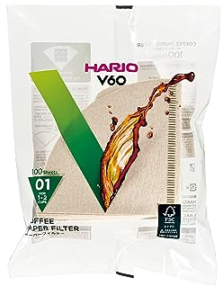 Hario VCF-01-100M 1-Piece Box of Paper Filter for 01 Dripper Misarashi