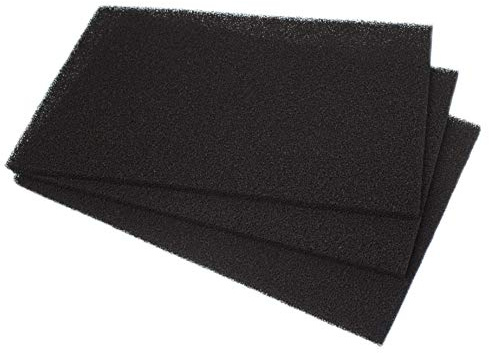 LTWHOME DIY 430mm x 300mm x 12mm Filterschwamm aus Aktivkohle Passend für Set 17x12 Media(3 Stück)