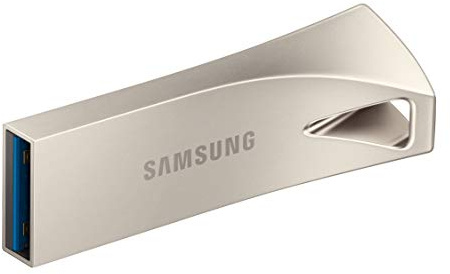 Samsung Bar Plus - Unidad Flash USB 3.1 de 128 GB a 400 MB/s, Color Plateado champán (MUF-128BE3/AM)