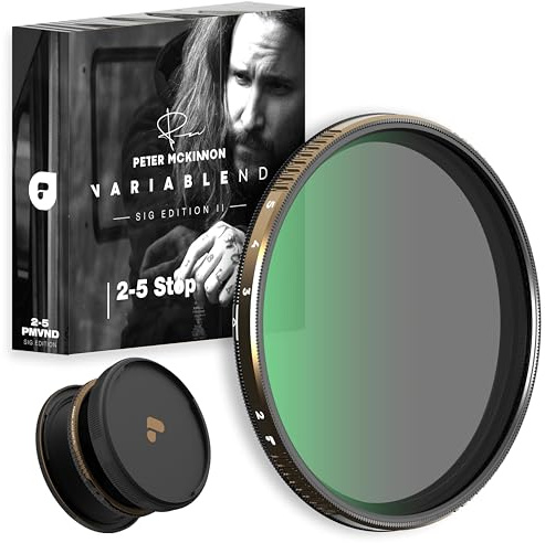 PolarPro - Vario VND - 82 mm - 6/9 Blenden - Edition II - Peter McKinnon - Null Vignettierung - haptischer Feedback-Mechanismus - Ideal für Run-n-Gun-Videografie/Filmerstellung