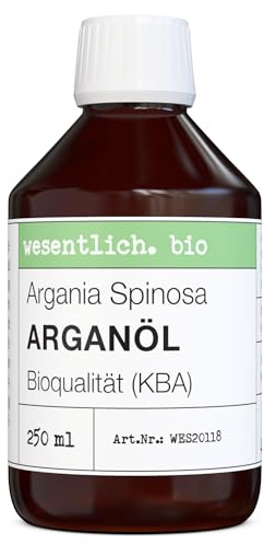 Arganöl BIO kaltgepresst 250ml (Argania Spinosa) - 100% naturrein von wesentlich.