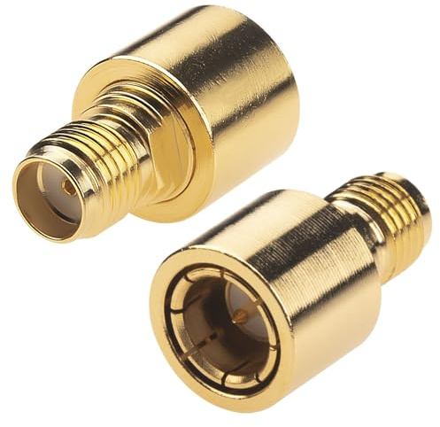 YILIANDUO SMA Quick Stecker auf Buchse Koax Adapter 2er-Pack | SMA RF Adapter Vergoldetes Messing DC-12GHz für Antennen Wireless LAN Geräte Koaxialkabel