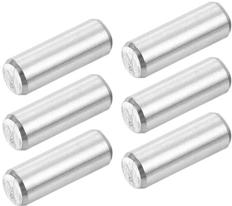 sourcing map 50Pcs 5mm x 14mm Dowel Pins 304 Stainless Steel Support Shelves Pegs Fasten Elements Assortment Kit, Silver
