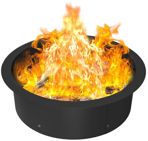 LIANTRAL Fogón de hierro fundido, cuenco de fuego de jardín al aire libre para barbacoa, calefacción