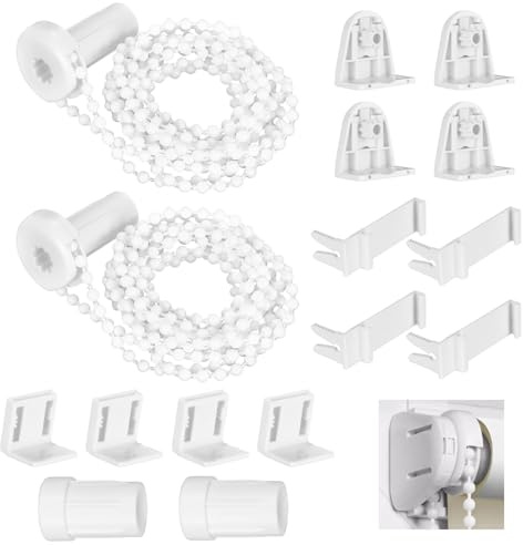 Rollo Halterung Fenster,2 PCS Klemmfix Halterung 17mm Ersatzteile Set Klemmhalter für Klemmfix Rollo ohne Bohren Passend für Verdunkelungsrollo Doppelrollo Seitenzugrollo & Wohnwagen Rollos