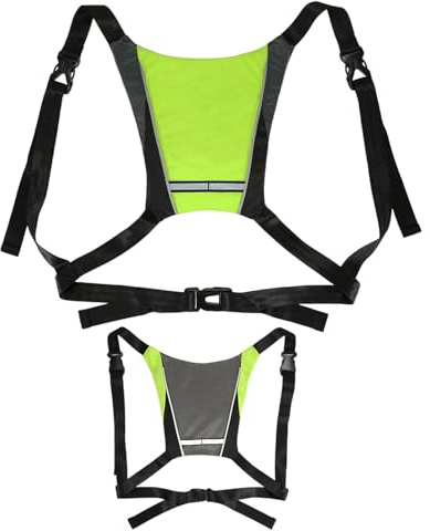 Bexdug Luce di direzione per ciclismo, 3 modalità di controllo remoto regolabile, gilet da ciclismo a LED, per amici e familiari, fitness, città, trail riding all'aperto