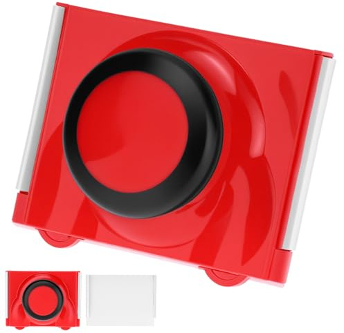 QWORK® Outil de Bordure de Peinture à Roulettes 5 – Finition Précise sans Ruban pour Murs, Plafonds & Plinthes – Tampon de Peinture Professionnel, Coupe-bordure avec Guide à Roues, Rouge