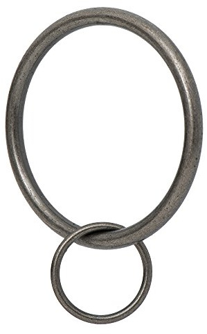 Ivilon Draperie Œillet Anneaux de Rideaux – 5,1 cm Bague Passant pour Crochet épingles, Lot de 14 Traditionnelle étain