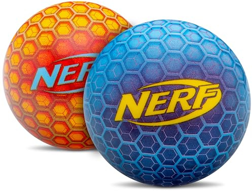 NERF Super High Bounce Ball - 2 Balls Included - Durable and Lightweight for Indoor and Outdoor Fun