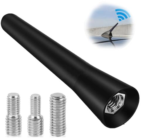 Autoantenne,Universal Kfz Antenne,Mini Autoradio Antenne,Autoantenne Kurz,Geeignet für alle Arten von Autos,Mit leistungsstarker FM/AM-Empfangsfunktion,6.5 cm
