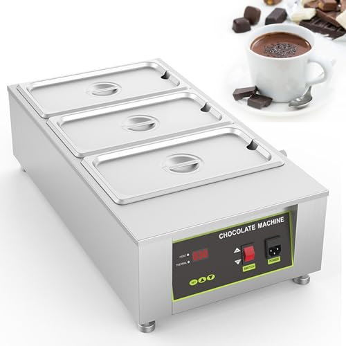 Máquina eléctrica para derretir chocolate,agregar agua, calentar rápida y uniformemente,máquina templadora de crema de chocolate caliente para queso chocolate, fuente de chocolate,D2002-3